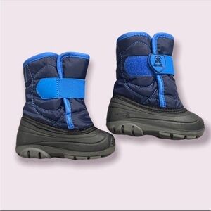Kamik Snow Boots, Navy, Velcro, Size 5